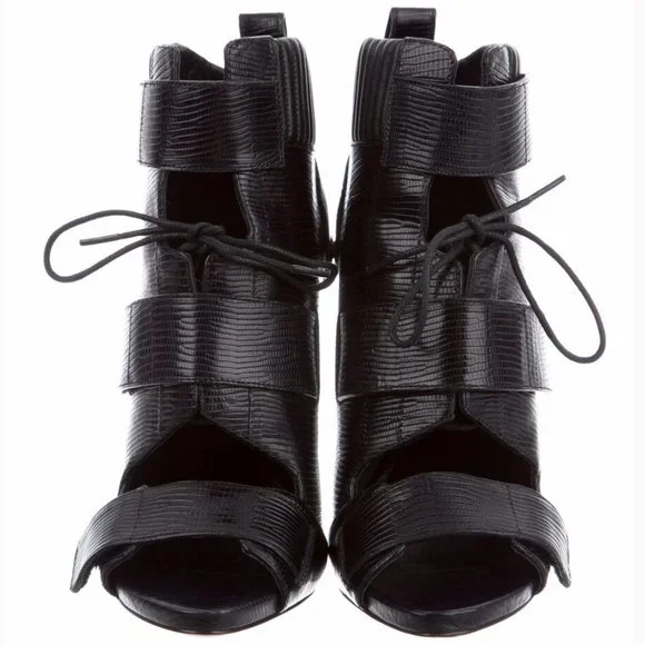 💥KILLER DESING💥 ALEXANDER WANG Noemi Combat Open-Toe Booties - Picture 8 of 15